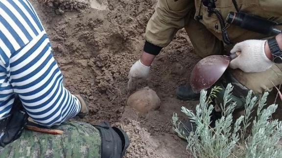 В окрестностях станицы Галюгаевской Курского округа нашли останки красноармейца