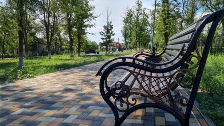 Парковую зону обновили в посёлке Ставропольском