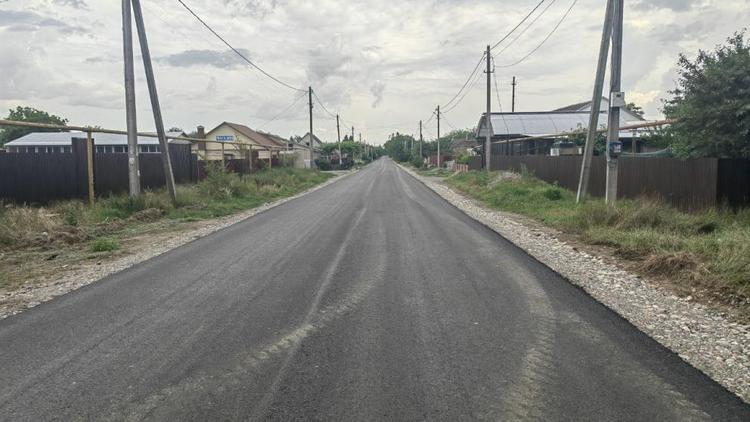 Дорогу отремонтировали в станице Курской на Ставрополье