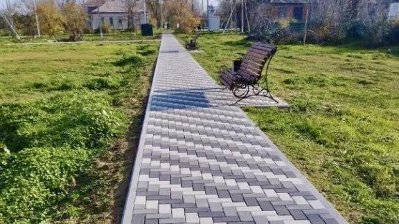 В Апанасенковском округе завершили первый этап масштабного благоустройства парка