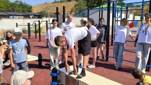 В городе Новопавловске на Ставрополье оборудовали очередную площадку ГТО