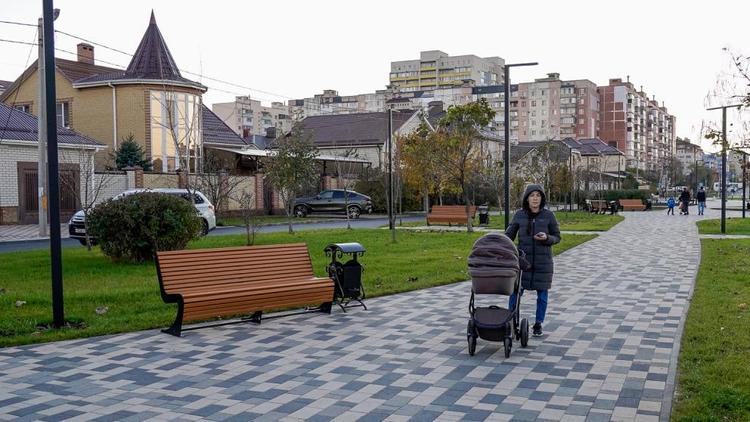 Новый сквер создали в 204-м квартале Ставрополя
