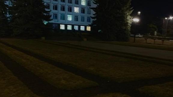 Здание администрации Кисловодска подсветили в поддержку бойцов СВО