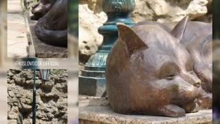 В Кисловодске на улице Герцена «поселился» медный кот