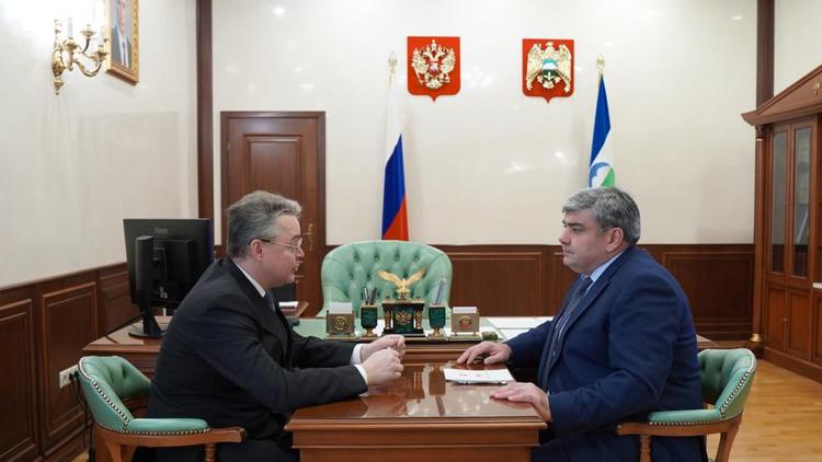 Состоялась рабочая встреча губернатора Ставрополья и главы КБР