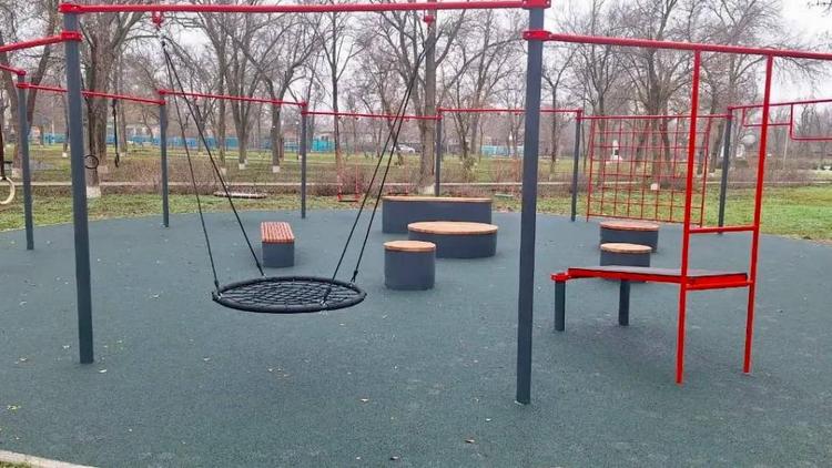 Новая спортивно‑игровая площадка открылась в селе Малая Джалга